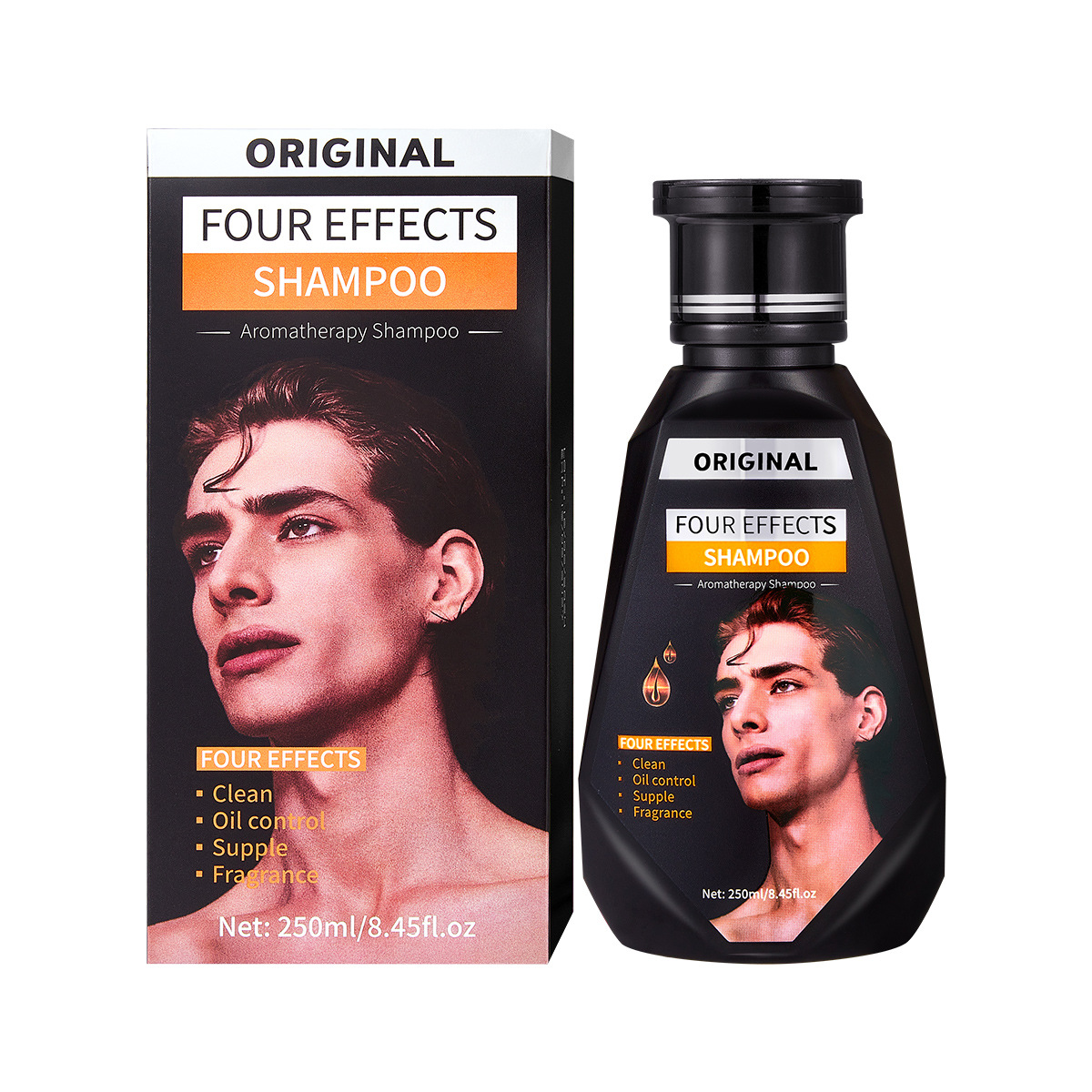 【跨境专供】FORMBO男女洗发水二合一深沉清洁浓密护发洗发水批发白底实物图