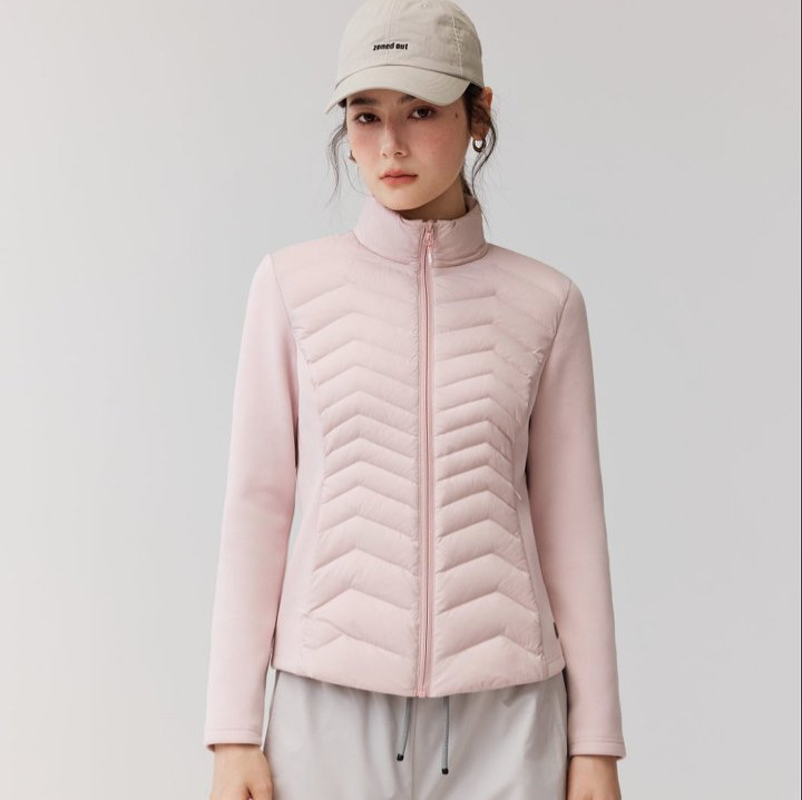 Costilla abajo chaqueta mujer otoño invierno 2026 nuevo ligero slim slim pequeña cintura bruta cuello de ganso abajo ropa abrigo corto details Picture