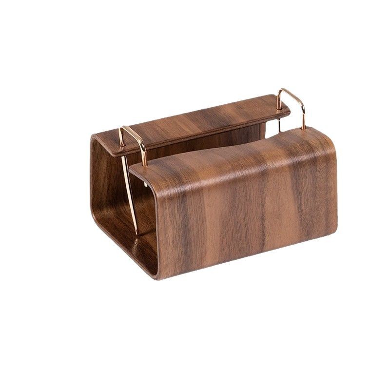 Black walnut tissue box, peach wood living room tissue box, solid wood storage box, light luxury home napkin box, tissue Item Picture