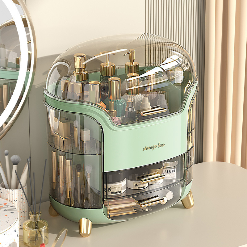 The multi-functional cosmetics storage box, home desktop organization box, storage rack, cosmetics shelving rack, and storage box are simple and practical