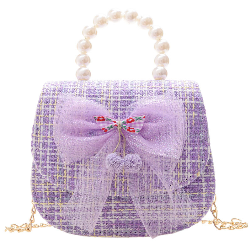 New 2021 Children's Bags: Small bags, cartoon Fashion crossbody bags for Toddlers, Princess, Cute Pearl hand-held accessory bags Item Picture
