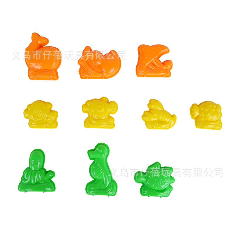 厂家批发太空粘土沙空气魔法DIY沙滩玩具海底世界10件套跨境益智