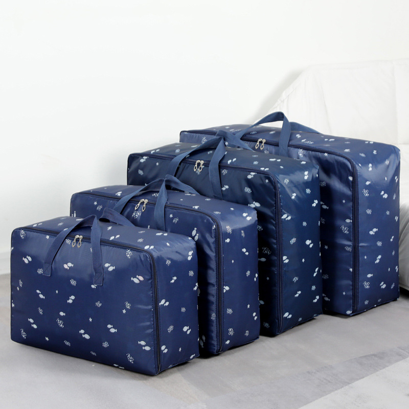 Oxford cloth clothing storage bags, large waterproof quilts, moving student hand luggage bags, home sorting and packing bags details Picture