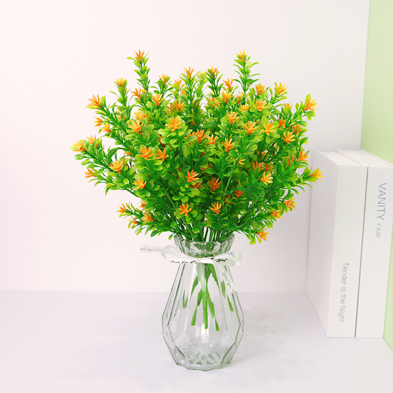 厂家批发仿真米兰草塑料花家居装饰人造花束仿真植物假花绿植水草产品图