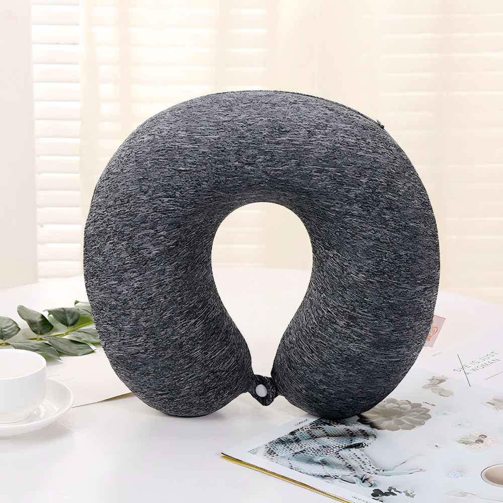 Business cationic memory foam U-shaped neck pillow, neck pillow, airplane travel pillow, nap pillow, neck pillow for men Application Scenario