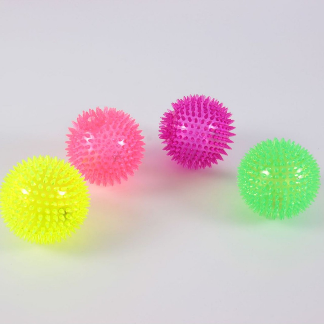 7.5cm发光刺球带叫弹力按摩球宠物磨牙洁齿狗狗玩具批发外贸专供细节图