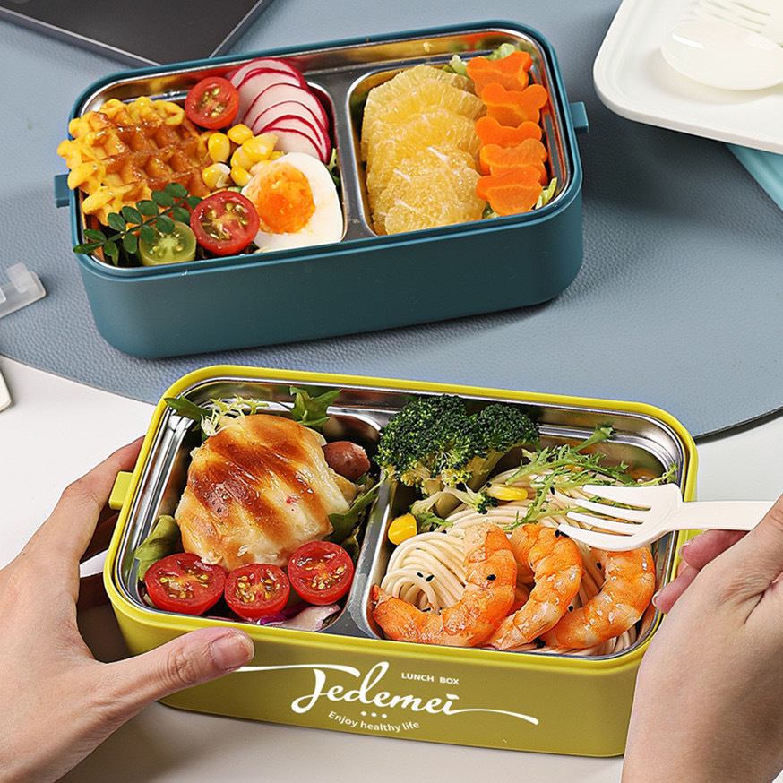 Single-layer and double-layer food-grade 304 stainless steel sealed and insulated lunch box, microwave oven-safe lunch box Application Scenario