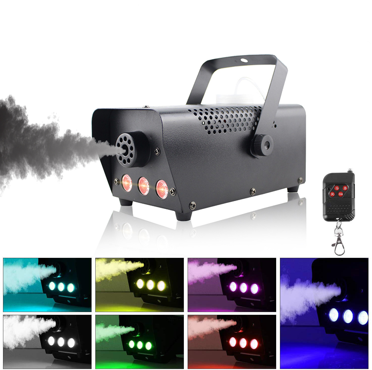 400W high-power three-lamp cross-border carefully selected special effect smoke machine, a dedicated and efficient supporting equipment for creating an atmosphere and special effect mist stage for wedding, commercial performances, bars, KTVS, and party shows Application Scenario