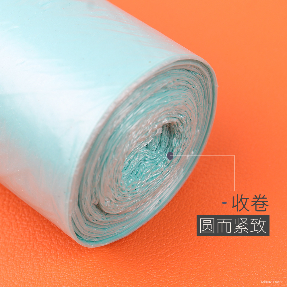 垃圾袋/手提垃圾袋/抽绳垃圾袋/背心垃圾袋45×50/抽拉垃圾袋产品图