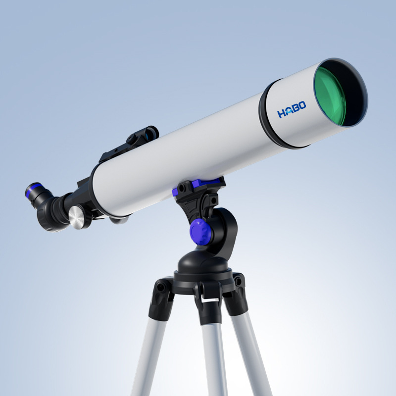 The Habo 80700 Large-Aperture White Astronomical Telescope Offers High-Definition And High-Magnification Stargazing And Sightseeing, Suitable For Both Space And Ground Use details Picture