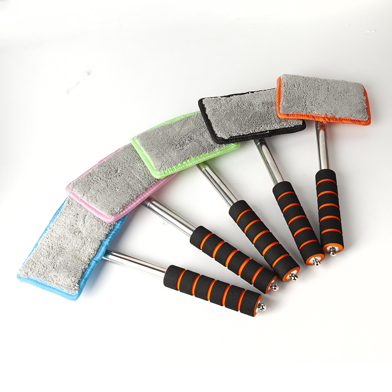 Car cleaning brush, extendable aluminum alloy wiper, ultra-fine fiber cloth cover, a perfect defogging tool for car windshields Item Picture