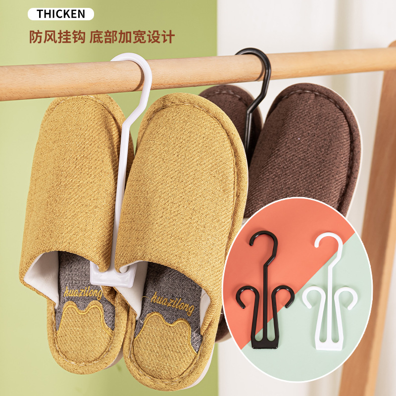 Plastic herd-shaped slippers hooks, thickened shoe hooks, sandal supermarket display special hooks, cotton shoe hooks for sales floors Specification image