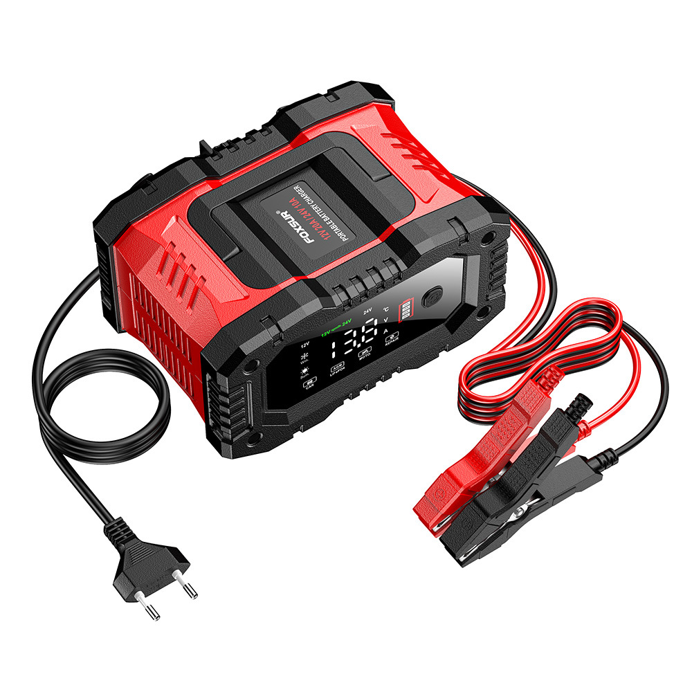 FOXSUR 20A 12V24V portable 300W high-power motorcycle and car battery charger Application Scenario