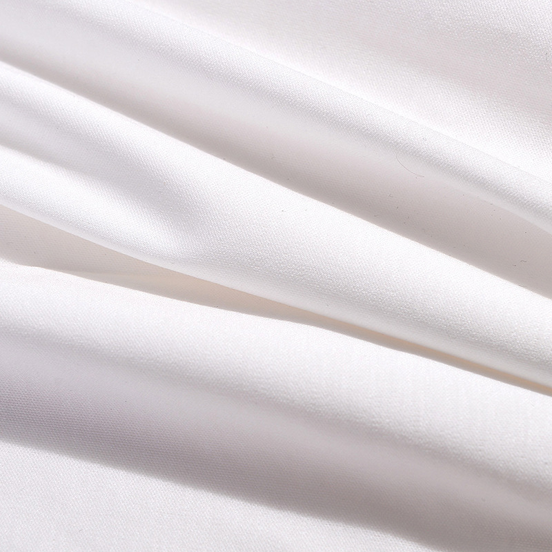 高纱支丝光双面布100支双股丝光棉双面高端T恤休闲服装面料产品图