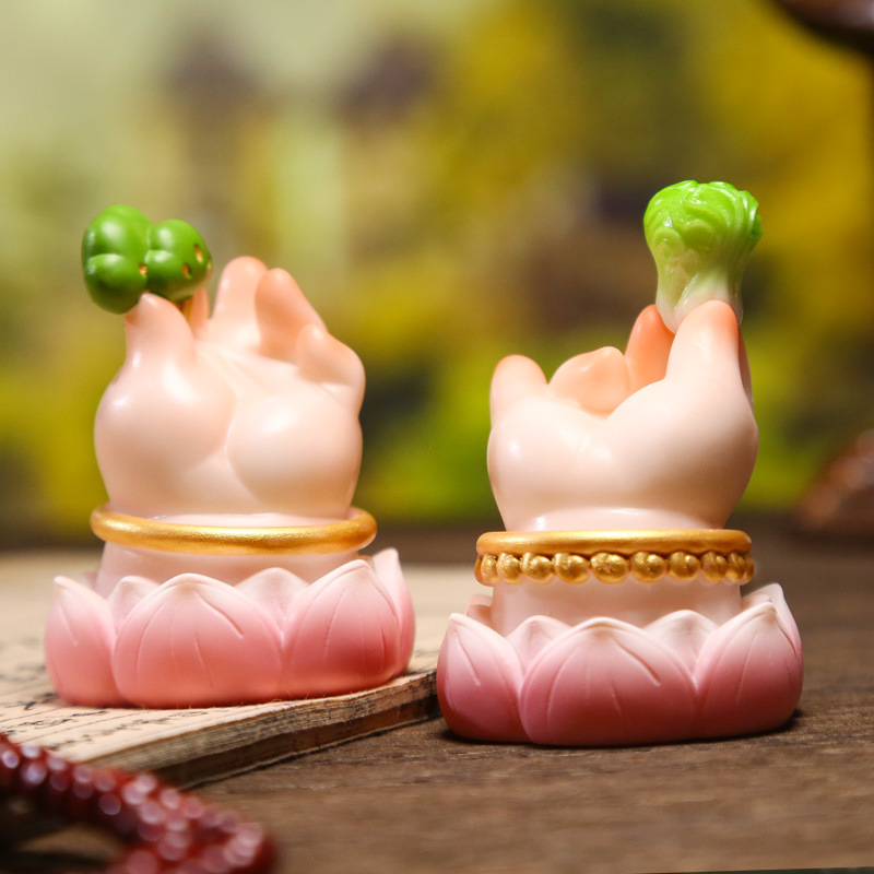 Wholesale of new fufu Buddha's Hand resin decorative items symbolizing Buddha's hand for home desktop decoration details Picture