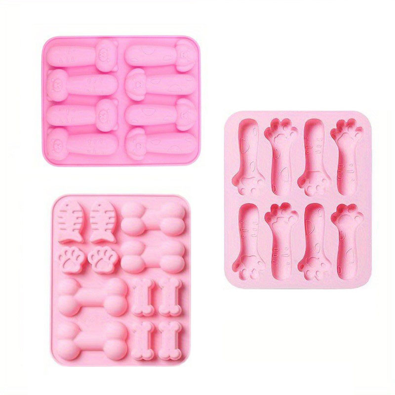 婴幼儿辅食模具  家用自制小雪糕冰格果冻巧克力糖果硅胶烘焙用具白底实物图