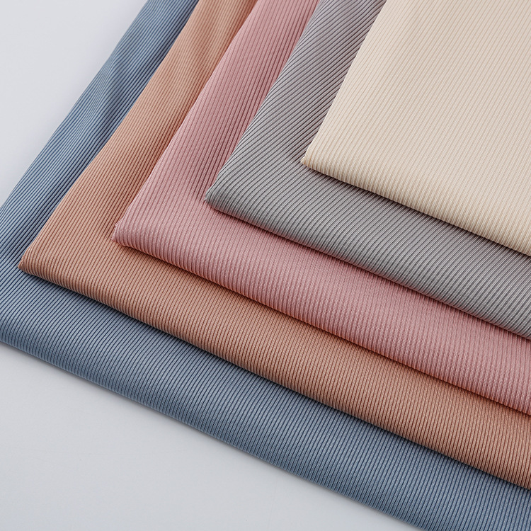 The manufacturer has 200g ribbed fabric in stock, 2*2 cool silk cotton ribbed fabric, stretch and drape wide-leg pants and vest fabric Specification image