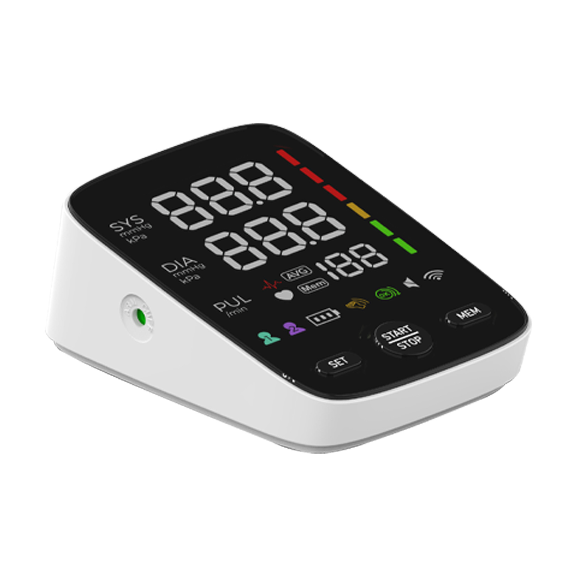 Cross-border exclusive electronic blood pressure monitor, high-precision large-screen home blood pressure monitor, fully automatic blood pressure measuring instrument Specification image