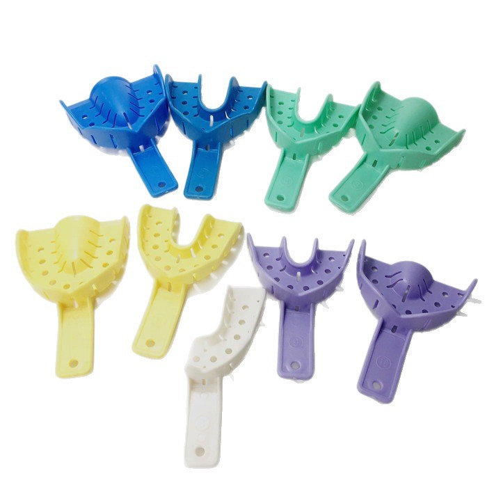 Cross-border exclusive disposable implant trays, impression dental trays, color plastic impression trays, dental orthodontic appliance kits Item Picture