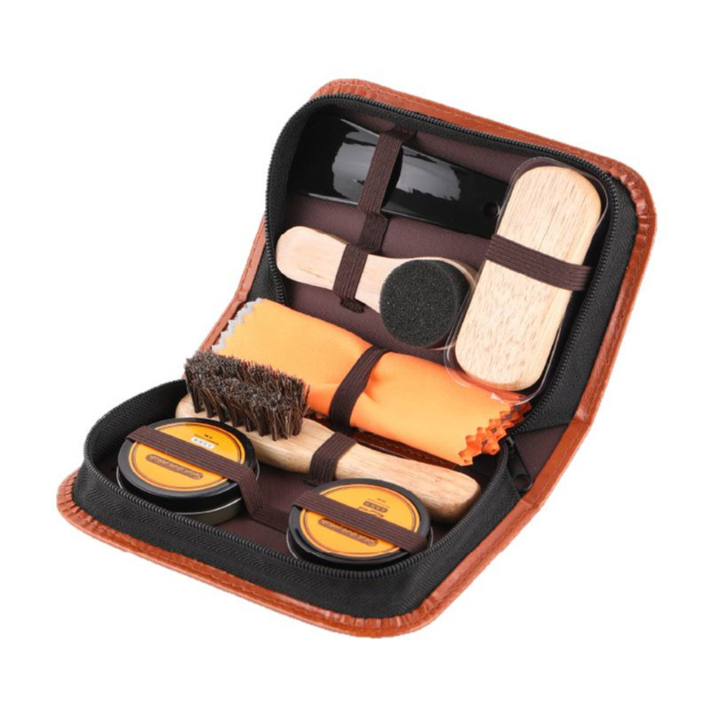 Shoe brush, shoe polish set, leather shoes, travel shoes, maintenance oil, genuine leather care, shoe polishing, leather goods cleaning and care manufacturer wholesale Item Picture