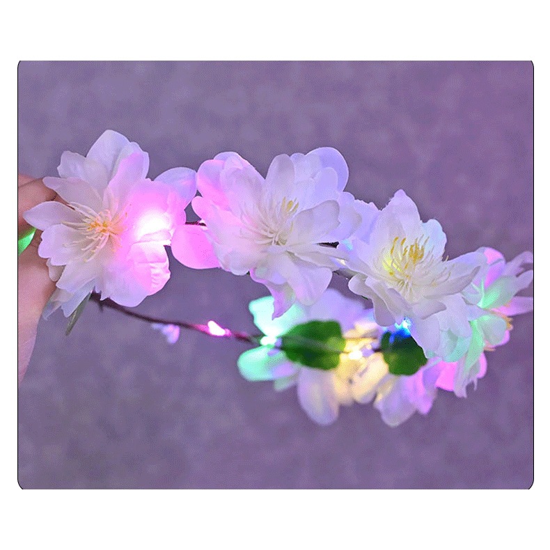 New luminous phoenix wreath princess flower headwear wreath scenic area popular photo spot fairy wreath headband Application Scenario