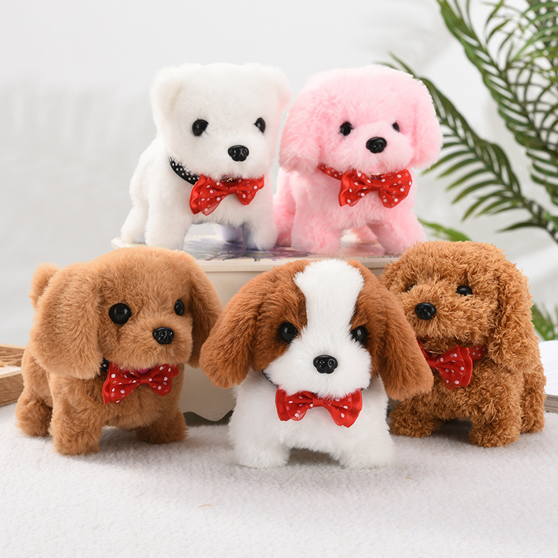 Toy dogs, children's plush electric toys, walking simulation dogs, electric dogs, street vending, electronic puppies, pets details Picture