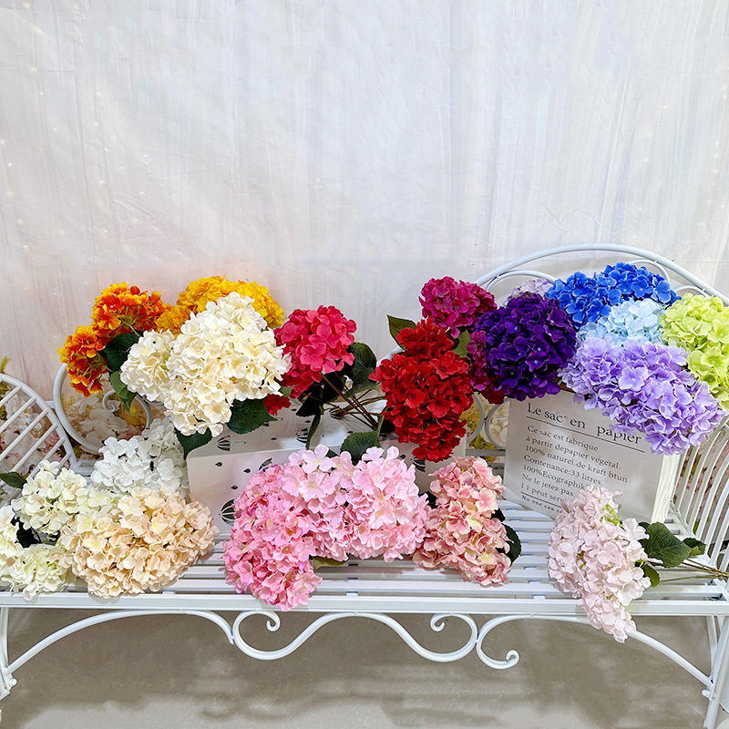 仿真花DIY发饰配件/仿真花/5朵塑膠花/假花/假花批发细节图