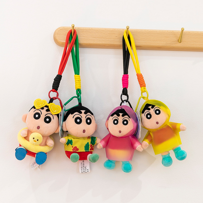 变身龙虾小新毛绒玩具儿童生日礼物背包企鹅小挂件蜜蜂乌龟钥匙扣详情图2