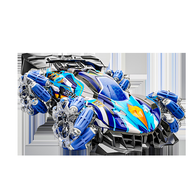 跨境手势感应遥控车喷雾漂移车四驱越野攀爬车灯光特技车儿童玩具白底实物图