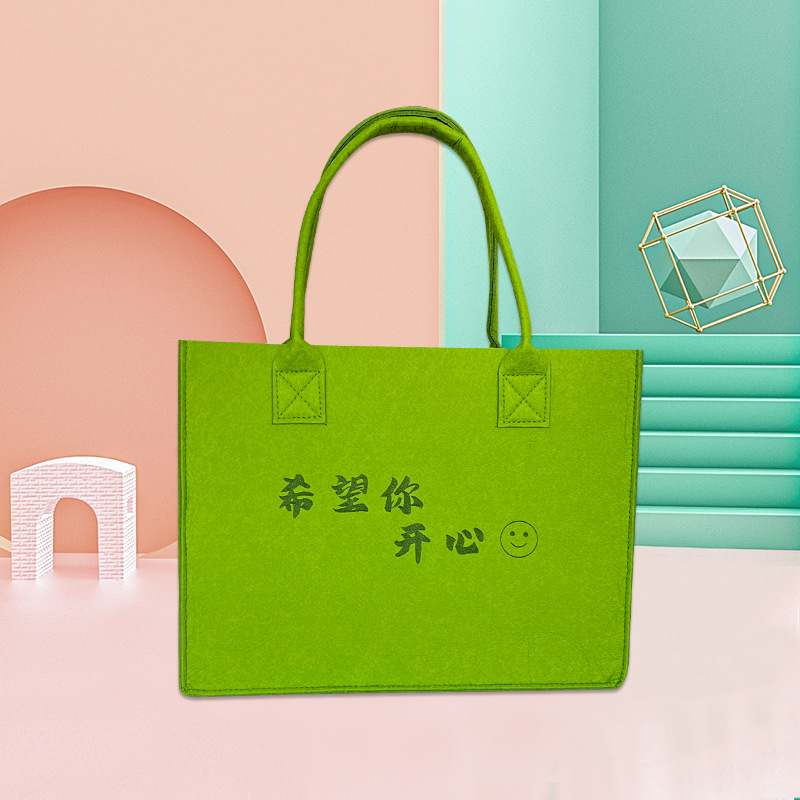 Exhibition felt bag enterprises, Dragon Boat Festival felt handbags, school advertising felt bags, tote bags, gift bags customization Specification image