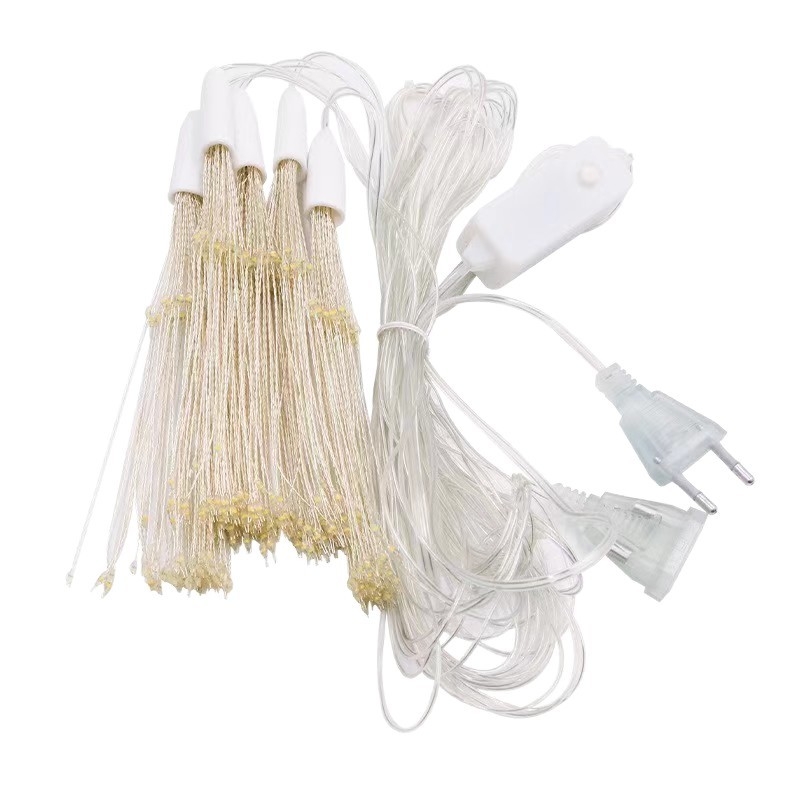 Remote-controlled fireworks lights, led color light strings, indoor and outdoor waterproof atmosphere decoration chandeliers, suspended explosive fireworks lights Item Picture