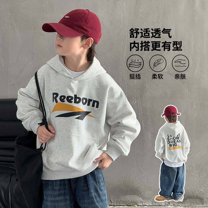 男女童卫衣长袖连帽卫衣套头动漫卡通可爱童装中大童卫衣定制LOGO产品图