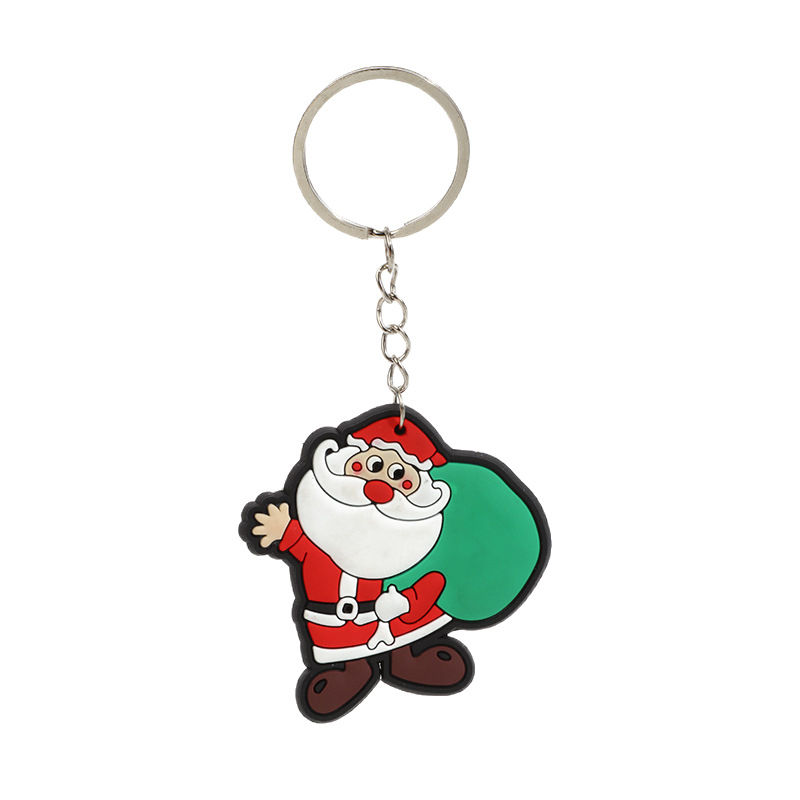 钥匙扣/卡通钥匙扣挂件/钥匙扣公仔挂件/马卡龙钥匙扣/流沙入油玩具白底实物图