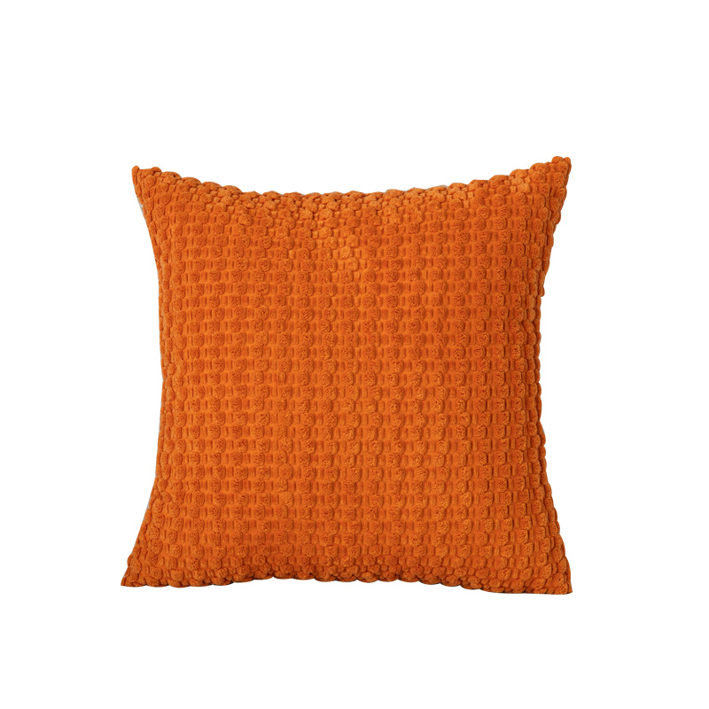 纯色泡泡粒抱枕亚马逊热销抱枕套卧室床头靠垫客厅沙发靠枕套定制白底实物图