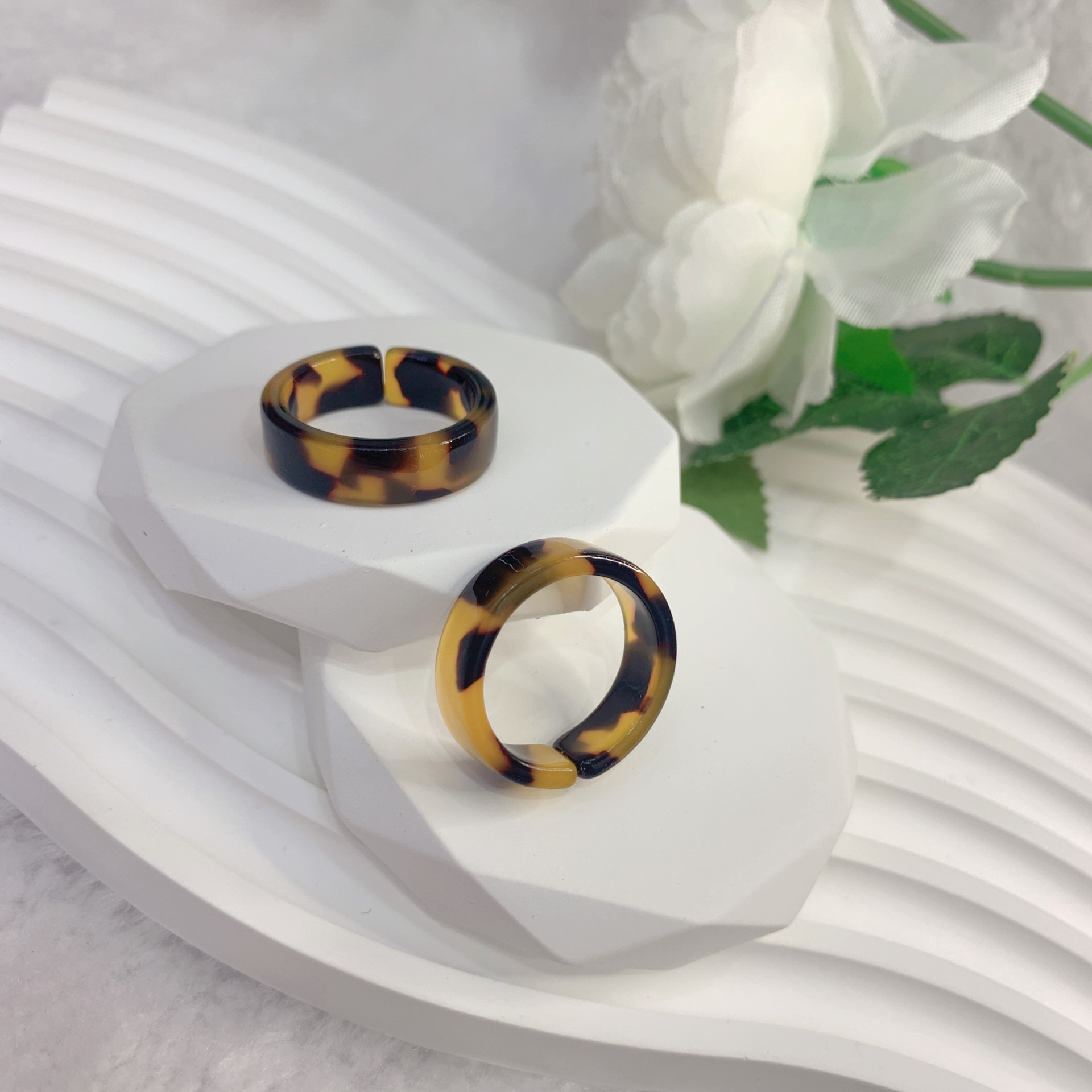 戒指/戒指空托/中古拉丝戒指饰品/饰品戒指/珍珠戒指产品图