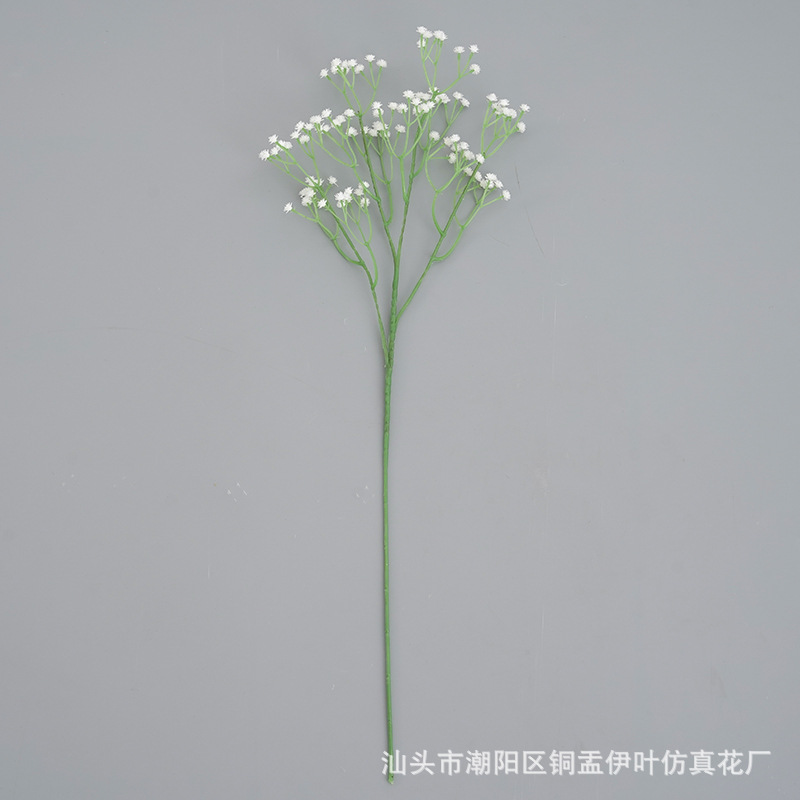 仿真花DIY发饰配件/假花/5朵塑膠花/仿真花/假花批发细节图
