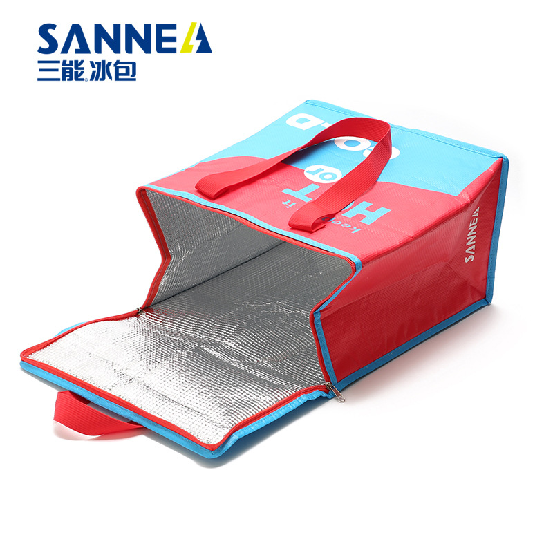 New woven fabric hand-held insulated bags, outdoor picnic bento bags, laminated insulated bags, ice packs are in stock and available for wholesale Application Scenario
