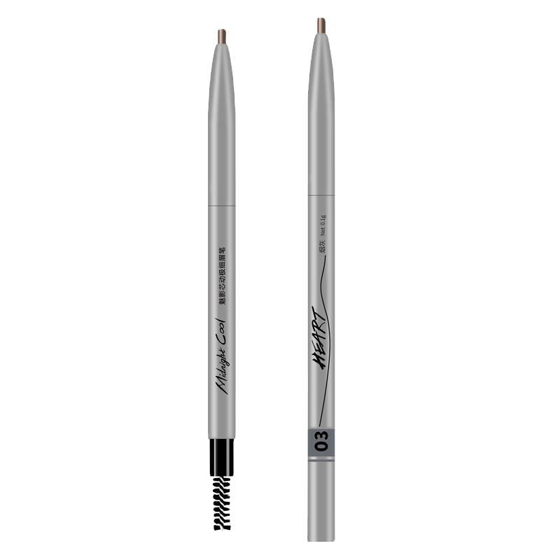 Midnight Cool Black Phantom Core Movement Ultra-Fine Automatic Double-Head Eyebrow Pencil Waterproof, Sweat-proof, Long-lasting wild-shaped Eyebrow Pencil wholesale Item Picture