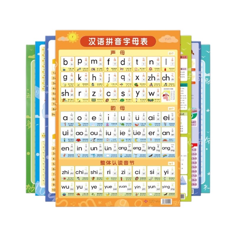儿童挂卡识字/婴儿有声挂图/儿童立体书/星星头圈圈/我的世界白底实物图
