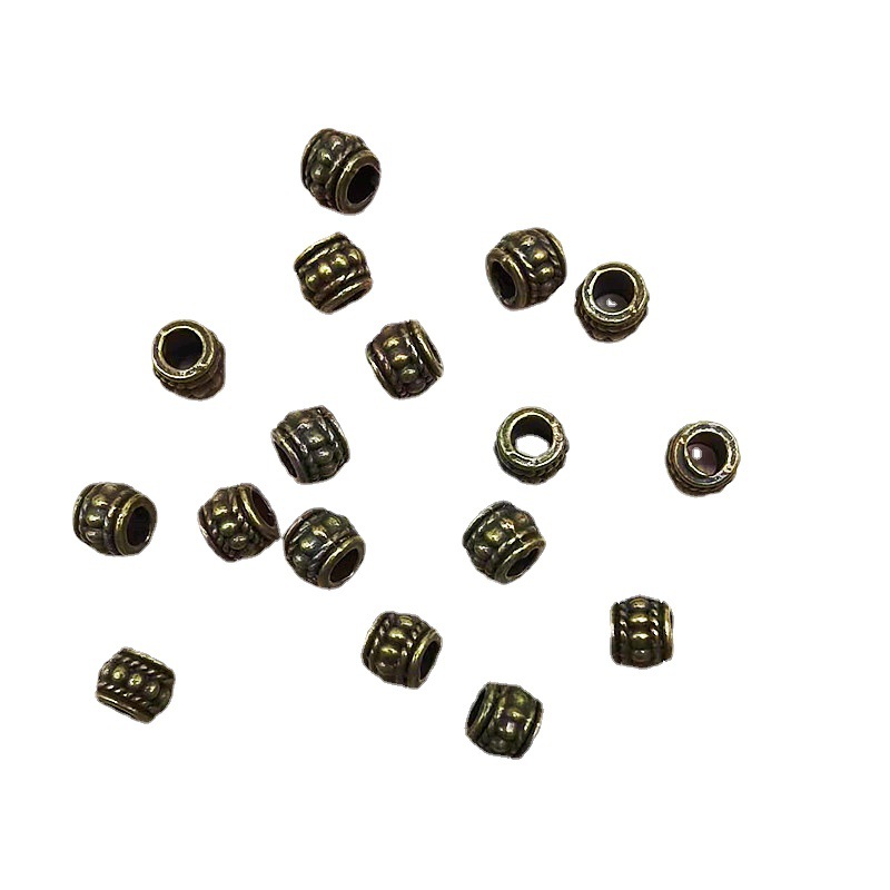 Jewelry accessories: zinc alloy bucket beads, hidden silver spacer beads, diy handcrafted accessories, bracelets, necklaces, pendants Item Picture