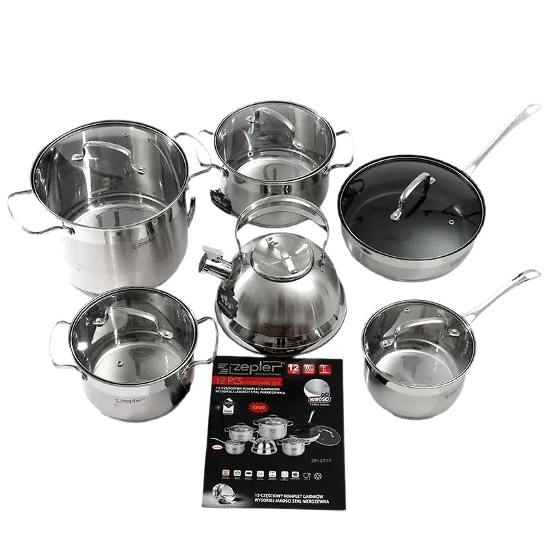 Zepter German 12-piece stainless steel pan ZP2777 non-stick frying pan Item Picture