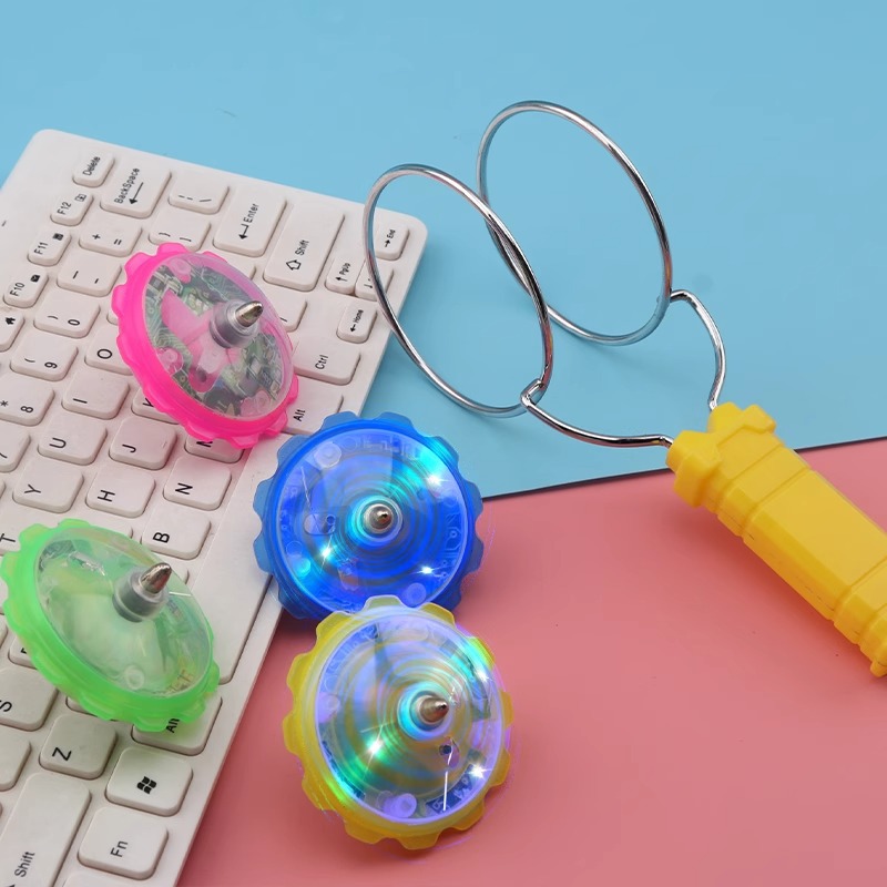 Large-sized magic spinning top, seven-color light, magnetic magic rotating magnet, magnetic luminous top toy Application Scenario