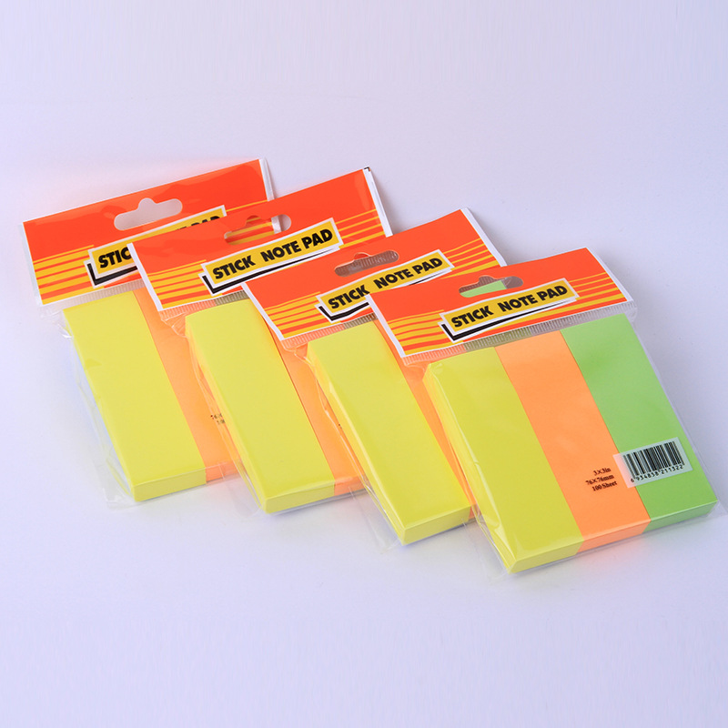 Korean creative tear-off small self-adhesive sticky notes, stickers, index and indication marks, 3 pieces, 100 pages Application Scenario