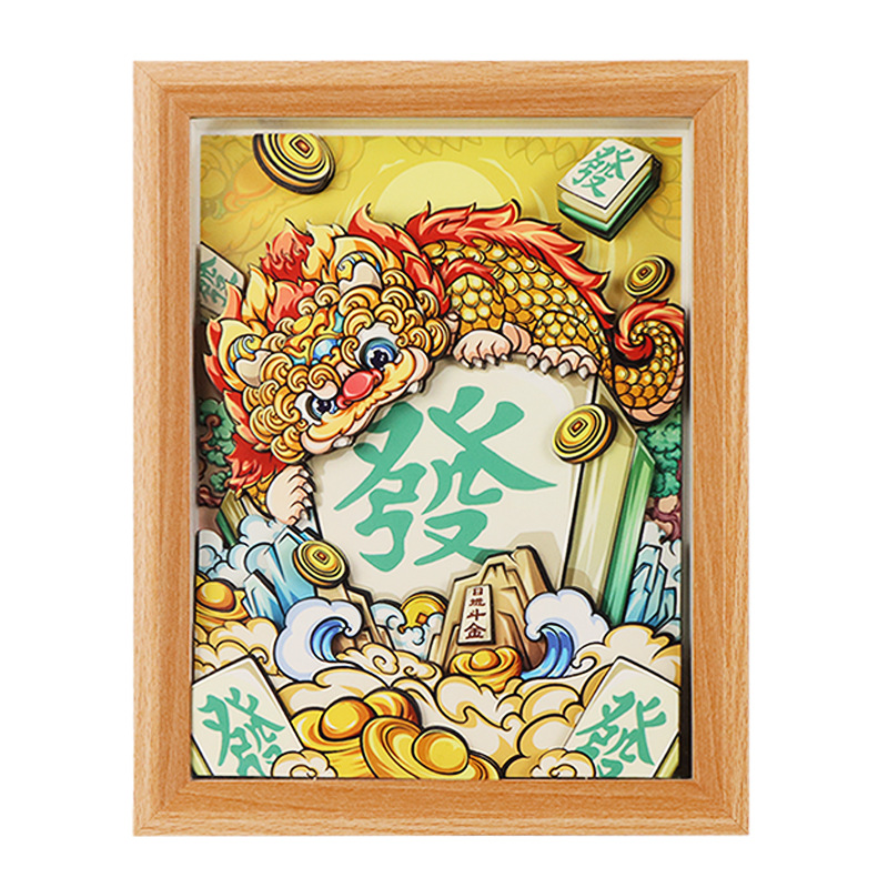 DIY/DIY填色本/高端DIY数字油画/数字油画/钻贴白底实物图