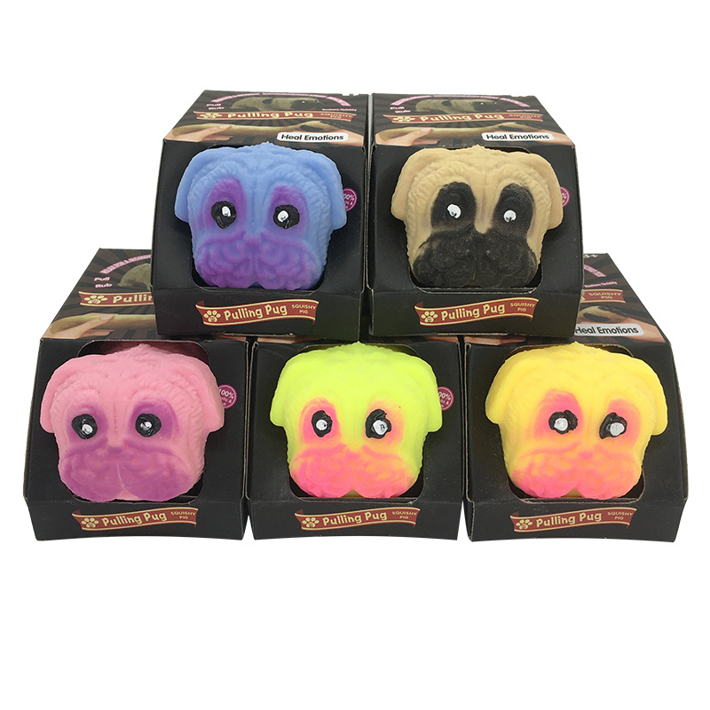 创意新奇拉拉哈巴狗弹性拉伸变形玩具解压拍拍狗捏捏乐发泄玩具