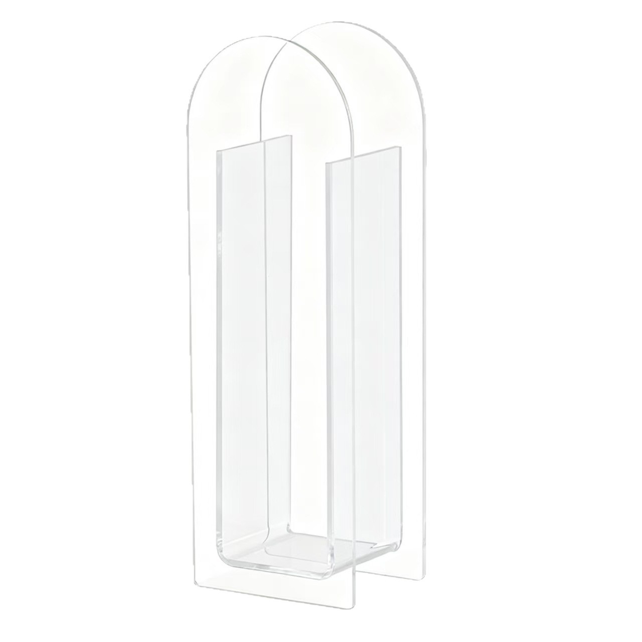 Wholesale of Nordic-style acrylic vases, dried flowers and fresh flowers for the living room, simple mirror ornaments, household tabletop fish tanks Item Picture