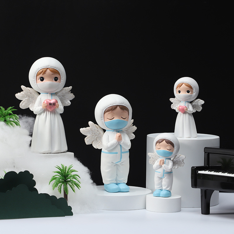Medical staff ornaments and ornaments, resin handicrafts of the epidemic prevention hero Florence Nightingale, tabletop souvenirs, theme handicrafts Application Scenario