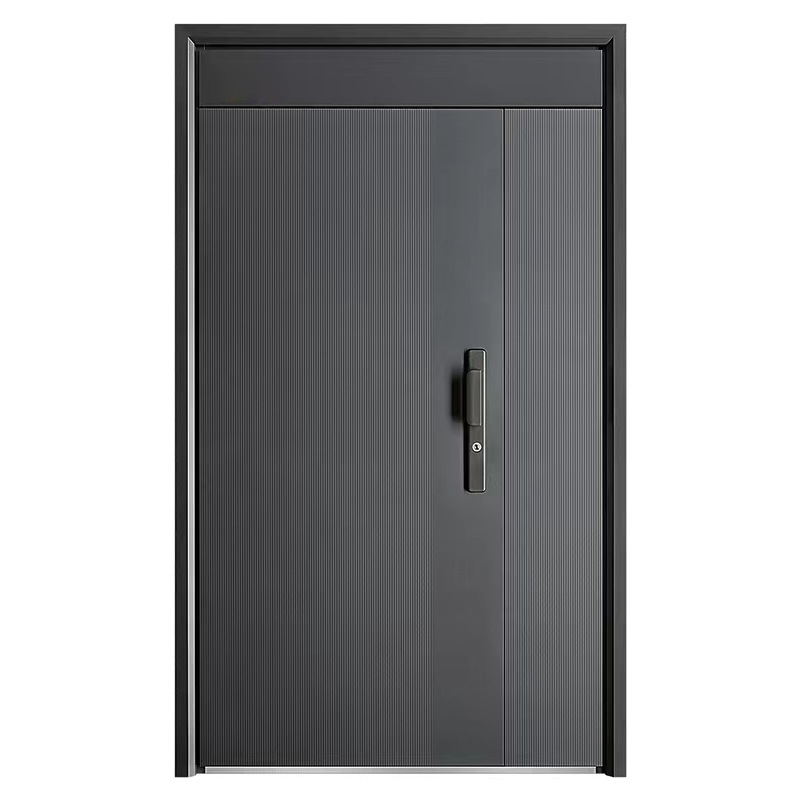 Premium anti-theft door, T-shaped entrance door, exposed hinge, concealed installation process, suspended door lintel, household anti-theft security door Item Picture