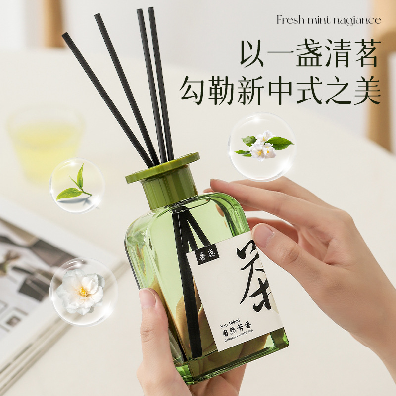 全季禅茶酒店香薰室内持久东方无火香熏桂花龙井厕所除臭香水摆件详情图4