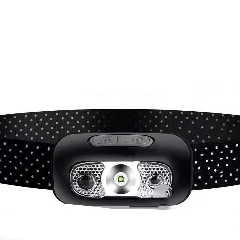 Rechargeable sensor headlamp, ultra-long battery life, intelligent LED night fishing, portable strong light night running headlamp, outdoor